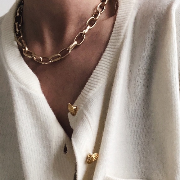 Chunky Link Chain Necklace - Picture 1 of 5